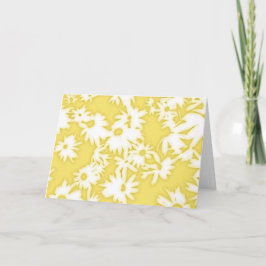 Kleur Me Daisies Gele Verjaardag Kaart