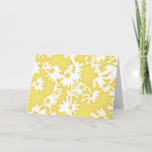 Kleur Me Daisies Gele Verjaardag Kaart