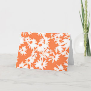 Kleur Me Daisies Mandarijn Sinaasappel Verjaardag Feestdagen Kaart