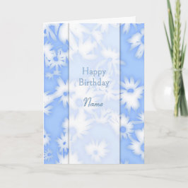 Kleur Me Daisies Sky Blue Verjaardag Kaart