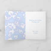 Kleur Me Daisies Sky Blue Verjaardag Kaart (Binnen)