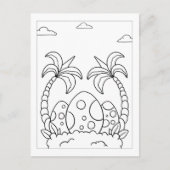 Kleur me dinosaurus eieren | Activiteit Kaarten (Voorkant)