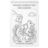 Kleur me dinosaurussen | Kinder kleurboek Kalender (Hoes)