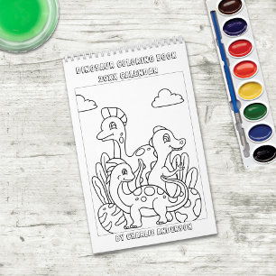 Kleur me dinosaurussen   Kinder kleurboek Kalender