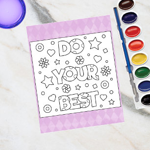 Kleur me doe je best Inspire-activiteit Kaarten