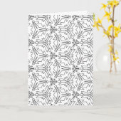 kleur me dragonfly wenskaart kaart (Gele Bloem)