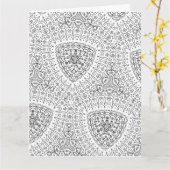 kleur me fancy diamant wenskaart kaart (Gele Bloem)