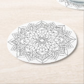 kleur me flower onderzetter (Gebogen)