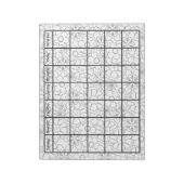 Kleur me Funky Floral Blank Agenda Notitieblok (Linkerzijde)