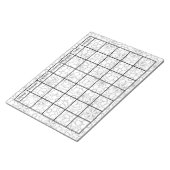 Kleur me Funky Floral Blank Agenda Notitieblok (Schuin)