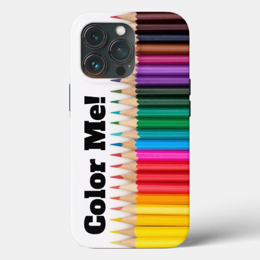 "Kleur me!" Gepersonaliseerd mobiele telefoon Case-Mate iPhone Case (Achterkant)