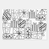 "Kleur me!" Gnome Kerst Verpakking Lakens (3) Inpakpapier Vel (Voorkant 3)