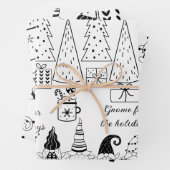 "Kleur me!" Gnome Kerst Verpakking Lakens (3) Inpakpapier Vel (In situ)