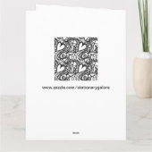 kleur me hartdoedel wenskaart kaart (Achterkant)