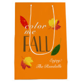 Kleur me Herfst gepersonaliseerd Medium Cadeauzakje (Achterkant)