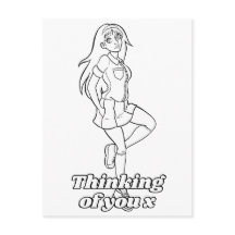 Kleur me in activiteit anime Cartoon tiener school