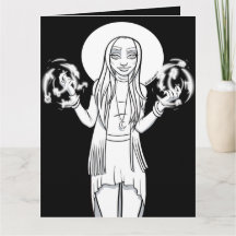 Kleur me in activiteit Cartoon anime heks