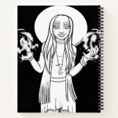 Kleur me in anime heks Engelse school Notitieboek (Achterkant)