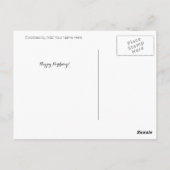 Kleur me in B4 die Camellia verstrekt ・ Douane Briefkaart (Achterkant)