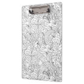 Kleur me in·bloem patroon klembord (Links)