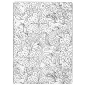 Kleur me in·bloem patroon klembord (Achterkant)