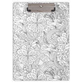 Kleur me in·bloem patroon klembord (Voorkant)