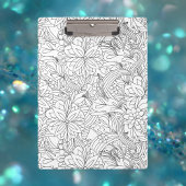 Kleur me in·bloem patroon klembord