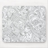 Kleur me in het patroon van de Camellia-ventilator Muismat (Voorkant)