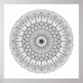 Kleur me in Mandala 3 Poster (Voorkant)