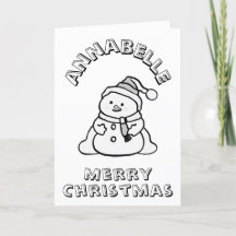 Kleur me in Sneeuwman zwart, wit Kinder activiteit