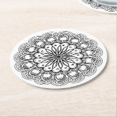 kleur me indian flower onderzetter (Gebogen)