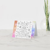 Kleur me je bent zo geliefd dat je snel goed kunt kaart (Voorkant)