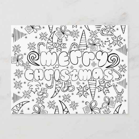 "Kleur me" kaart de anti van spannings "Vrolijke (Voorkant)