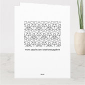 kleur me kaleidoscoop wenskaart kaart (Achterkant)