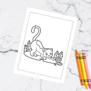 Kleur-me-kat-speeldoos KINDER KAARTEN