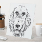 Kleur me ! Kunststof voetafdruk 10"X12" Reclamebord Met Voetstuk (Insitu)