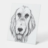 Kleur me ! Kunststof voetafdruk 10"X12" Reclamebord Met Voetstuk (Voorkant)