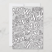 Kleur Me Leuk Retro Strip Pop Art Kaart (Voorkant)