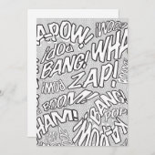 Kleur Me Leuk Retro Strip Pop Art Kaart (Voorkant / Achterkant)