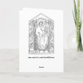 kleur me mary en jesus wenskaart kaart (Achterkant)