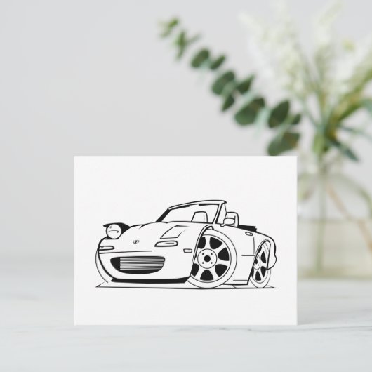 Kleur-me-moderne auto | KINDER KAARTEN (Staand voorkant)