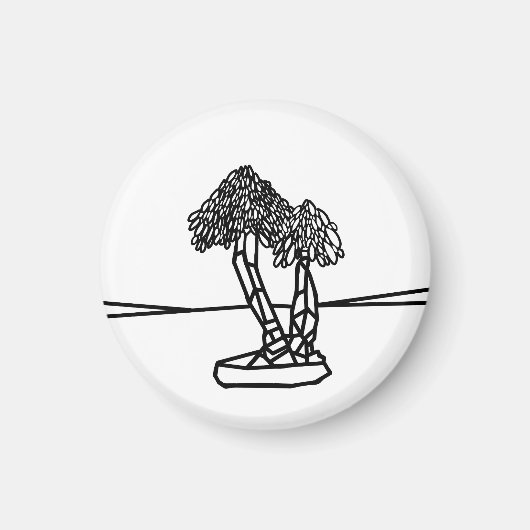 KLEUR ME PALM BONSAI MAGNEET (Voorkant)