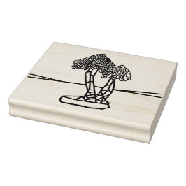 KLEUR ME PALM BONSAI RUBBERSTEMPEL