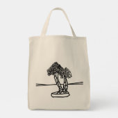 KLEUR ME PALM BONSAI TOTE BAG (Achterkant)
