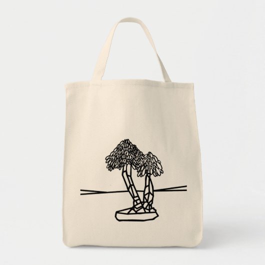 KLEUR ME PALM BONSAI TOTE BAG (Voorkant)