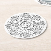 kleur me sterren en onderzetter bloemen (Gebogen)