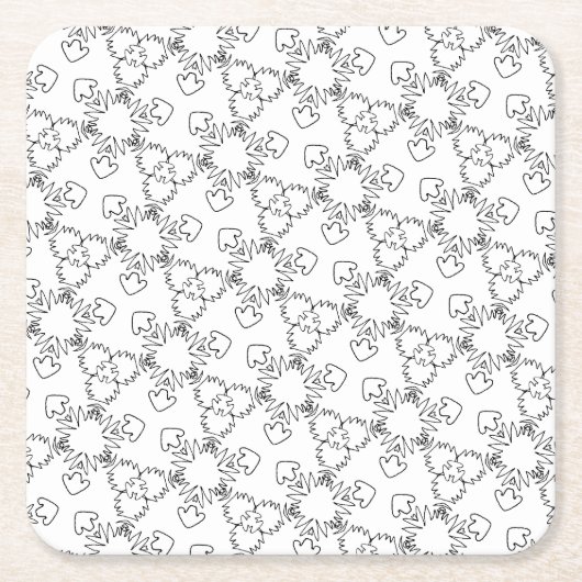 kleur me sterren en pijlen onderzetter (Voorkant)