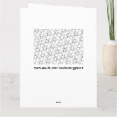 kleur me sterren en pijlen wenskaart kaart (Achterkant)