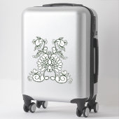 Kleur Me Sticker Mooie Bloemmotief (Koffer)