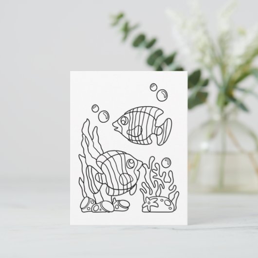 Kleur-me-strips | KINDER KAARTEN (Staand voorkant)